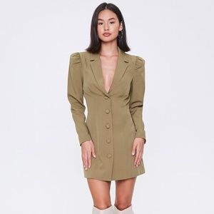 NWT Olive green blazer dress